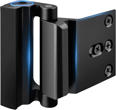 Home Security Door Lock Reinforcement - Upgraded Childproof Safety Door Locks Defender Easy Open with 3" Stop Withstand 800 lbs for Inward Swinging Door, Night Lock Deadbolt Guard Defend Your Home 1PC