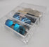 JING CAI Clear cosmetic Makeup and Jewelry and pencils Storage Case Display ,4drawers - Spacious Design - Great for Bathroom, Dresser, Office desk organizer, Vanity and Countertop