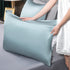 Mulberry Silk Pillowcase for Hair and Skin,Cooling Silk Pillow Case with Hidden Zipper,Allergen Proof Dual Sides Soft Breathable Smooth Both Sided Silk Pillow Cover.(20"x 36",1 Pcs,Aqua Blue)