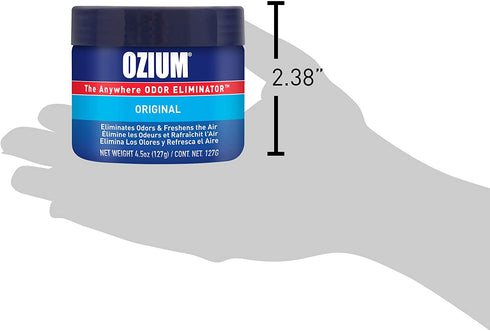 Ozium 4.5 Oz. 4 Pack Odor Eliminating Gel for Homes, Cars, Offices and More, Original Scent, 4 Pack