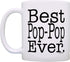 Father's Day Gift for Grandpa Best Pop-Pop Ever Gift Coffee Mug Tea Cup White