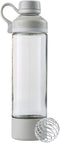 BlenderBottle Mantra Glass Shaker Bottle, 20-Ounce, Pebble Grey