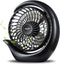 viniper Battery Operated Fan, Small Desk Fan : 3 Speeds & 8-24 Hours Longer Working, 180° Rotation, Optimised Portable USB Rechargeable Fan , Small but Mighty, for Home/Office (6.2 inch, Black)