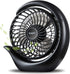 viniper Battery Operated Fan, Small Desk Fan : 3 Speeds & 8-24 Hours Longer Working, 180° Rotation, Optimised Portable USB Rechargeable Fan , Small but Mighty, for Home/Office (6.2 inch, Black)