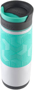 Contigo AUTOSEAL Transit Stainless Steel Travel Mug, 16 oz, Polar White with Grayed Jade Lid Accent