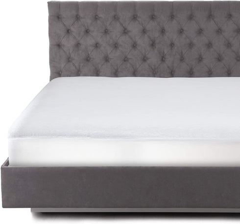 Clara Clark Mattress Protector, Premium Cotton Terry Mattress-Cover - Waterproof, Soft, Breathable and Noiseless Cover Full Mattress Protector