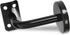 High-PQ Heavy Duty Staircase Handrail Bracket Black Stainless Steel Wall Mount, 5 Pack Shelf Brackets Set with Base Flange Solid Cast Iron for Stairs Handrails, Railing, Guardrails, Satin Finish