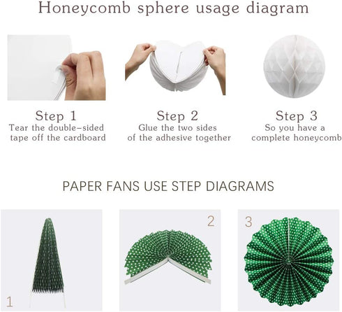 ADLKGG Christmas Party Decorations Hanging Paper Fans Christmas Socks Banner Pom Poms Flowers Paper Honeycomb Balls for Birthday Home Garden Indoor Outdoor New Years Eve Party Decor, 16pcs
