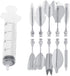 Stainless Jelly Molds, 3D Gelatin Jelly Molds Stainless Steel DIY Pudding Art Needle Syringe Cake Decorating Tool mold kit Stainless Jelly Art(?35100‘M))