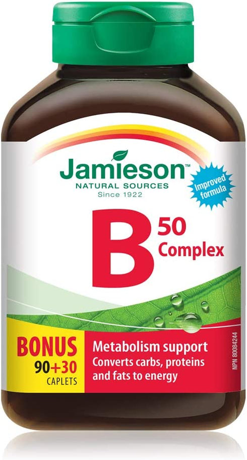 Jamieson B Complex 50 Bonus 120 Count