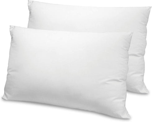 SensorPEDIC Value SofLOFT Fiber Filled Standard Bed Pillow with Cotton Cover, White