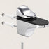 uxcell Glass Shelf Bracket Wall Mount Adjustable Zinc Alloy Bright Chrome Clamp for 3-20mm Thickness 4pcs