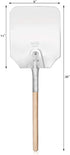 New Star Foodservice 50219 Aluminum Pizza Peel, Wooden Handle, 9 x 11 inch Blade, 26 inch overall