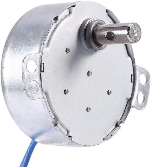 REENFAYA 4PCS Synchronous Synchron Motor Turntable Motor 110V Motor, 50/60Hz AC 100~127V 4W CCW/CW with 7MM Flexible Coupling Connector for Cup Turner,Cuptisserie,Tumbler Cup Rotator (2.5-3RPM)