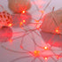 Ariceleo Led Fairy Lights Battery Operated, 4 Packs Mini Battery Powered Copper Wire Starry Fairy Lights for Bedroom, Christmas, Parties, Wedding, Centerpiece, Decoration (5m/16ft Red)