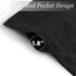 Valea Home Blackout Valance Curtains Waterproof Soft Rod Pocket Valance for Kitchen and Bathroom Window Room Darkening Valances for Bedroom, 2 Panels, 52 inch x 18 inch, Black