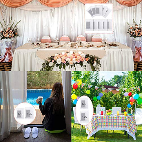 Covered Drapery Weights Curtain Weights Bottom Drapery Weights Curtain Window Pendant Weights for Home Room Outdoor Curtain Accessories (16 Pieces)