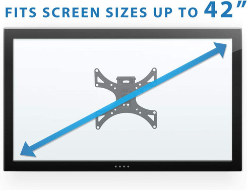 Mount-It! Full-Motion TV Wall Mount |Tilting, Swiveling, Articulating Display Mounting Bracket for 23" to 42" Flat Screen Panels With Up To 200x200 VESA Pattern,66 lb Capacity