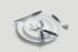 Cambridge Silversmiths 16 Piece Jubilee Flatware Set, Black
