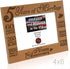 KATE POSH - 5 Years of Marriage Photo Frame - Happy 5th Wood - Engraved Natural Solid Wood Picture Frame (4x6-Horizontal)