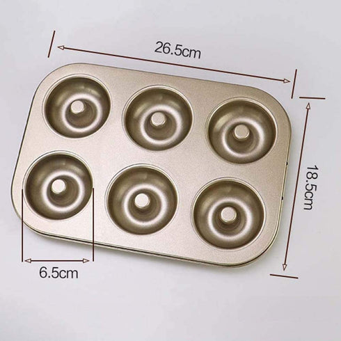Gaosu Donut Baking Pan, Doughnut Bakeware and Bagel Mold, Donut Mold, Carbon Steel Round Donut Cake Mould, Pastry Tools, Baking Mold