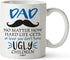 Father Day Gifts for Dad From Daughter Son, Father's Day Coffee Mug, Dad Gifts, Best Cool Happy Funny First Birthday Mugs For Father, Daddy Stepdad Stepfather Step Dad's Presents Cup From Kids