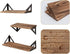 AZL1 Life Concept, Rustic Set of 3 Decorative Floating Mounted Wall Shelves Ledge Perfect for Home D©cor, Trophy Display, Photo Frames in Study Living Room Bathroom Kitchen office, Natural Wood