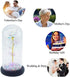 Birthday Gifts for Her/Women/Mom/Wife, Galaxy Rose Flower Gift with Led Light String , Best Anniversary Day Gifts for Her/Women/Mom/Wife (Foam White)