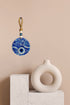 MC.HOMIES 4.7'' Evil Eye Wall Decor & Gift Hamsa Hand Evil Eye Keychain - Evil Eye Decorations for Home - Evil Eye Turkish and Greek Decor - Wall Home Decor Amulet (Flower Pattern)