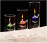 Adsled Clear Glass Oil Light Borosilicate Includes Bliss Suspended Hurricane Candle Holder Sleeve Paraffin Lamp 18CM