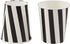 Black and White Party Bundle, Includes Plates, Napkins, Cups, and Cutlery (24 Guests,144 Pieces)
