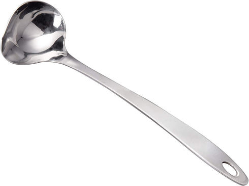 IMEEA Gravy Ladle Sauce Drizzle Spoon with Spout Stainless Steel Serving Soup Ladle Gravy Boat Ladle, 11.6inch