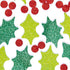 Baker Ross EX729 Holly and Berry Glitter Foam Stickers - Pack of 200, for Kids to Decorate Christmas Cards and Collage