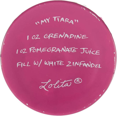 Lolita My Tiara Artisan Painted Wine Glass Gift