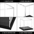 FEMELI Acrylic Display Case, Clear Box Cube Organizer Stand with Base, Assembled Countertop Showcase for Home Collections Action Figures Toys (4in)
