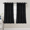 Velvet Curtains for Bedroom-Velvet Curtains 63 Inches Room Darkening Super Soft Luxury Velvet Textured Drapes Thermal Insulated Grommet Panels for Living Room(2 Panels, 52 x 63 Inch, Black)