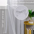 Hiasan Grey Sheer Curtains for Bedroom with Tiebacks, Light Filtering Semi Transparent Airy Voile Grommet Window Curtains for Living Room, Kids' Room, Nursery, W52 x L54, 2 Drape Panels