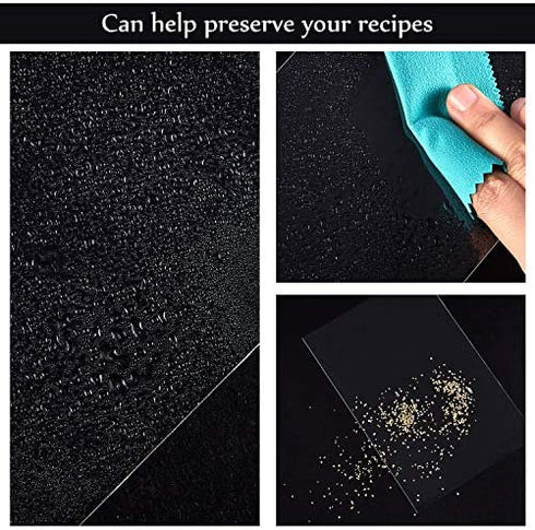 Recipe Card Protectors Kitchen Plastic Recipe Sheet Protectors Clear Recipe Page Protector (100, 5 x 3 Inch)