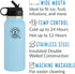 Explore Nomad Insulated Water Bottle 40 Oz Stainless Steel Water Bottle Powder Coated Metal Water Bottle with Straw Wide Mouth Opening Ideal for Sports, Hiking, Traveling