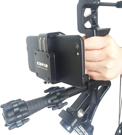 Universal Cell Phone Holder Mount Bow Phone Mount for Smartphone Camera 2 Installation Methods