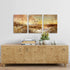 3 Piece Canvas Bathroom Wall Art Yellow Beach Prints Picture Paintings Framed Bedroom Living Room Wall Decor Modern Home Coastal Decorations Artwork Size 12x16 inches x 3 Panel Ready to Hang