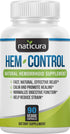 Naticura: Hem-Control Natural Hemorrhoid Supplement - Vegan Herbal Supplement with Psyllium Husks, Witch Hazel, and Ginger Root - 90 Count - Inflammation-Fighting Digestive Support