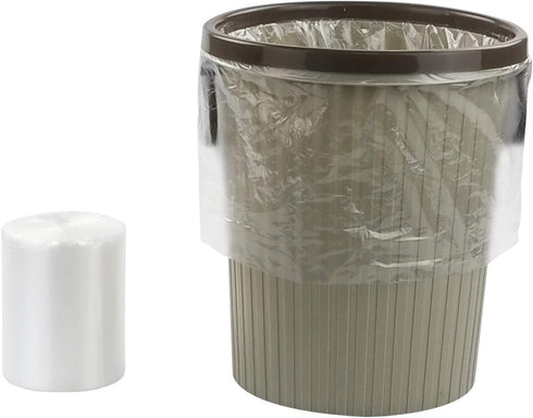 Parlynies Plastic 1.5 Gallon Garbage Bags, Kitchen Trash Bags, Tall Rubbish Wastebasket Liners, Clear, 2 Rolls