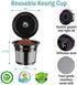 200 Unbleached Paper Filter with Lid and 2 Reusable Kerig Filter Pods,CAPMESSO Disposable Kerig Filters Single Serve Coffee Filters Compatible with Keurg 2.0&1.0 Coffee Maker