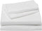 Amazon Basics Deluxe Microfiber Striped Sheet Set, Bright White, Full