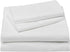 Amazon Basics Deluxe Microfiber Striped Sheet Set, Bright White, Queen