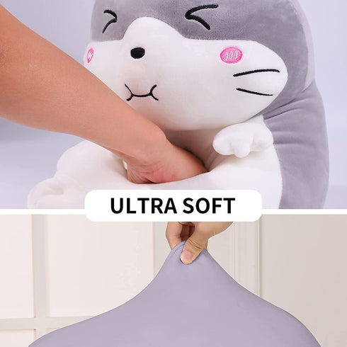 15.7" Hamster Stuffed Animal Plush Toy?Cute Anime Body Soft Pillow Doll Kawaii Mouse Plushies?Great Gift for Kids Birthday,Valentine