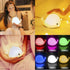 Cute Whale Night Light for Kids,Kawaii Baby Night Light with 7 LED Colors Changing,Tap Control Nursery Squishy Night Lamp,USB Rechargeable,Birthday Gifts for Baby,Girls,Boys,Toddler,Teens,Children
