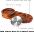 Cigar Ashtray Coaster Whiskey Glass Tray and Cigar Holder, Wooden Ash Tray, Slot to Hold Cigar, Cigar Rest, Cigar Accessory Set Gift for Men Dad, Great Decor for Home,Office or Bar