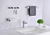 Brushed Nickle 4-Piece Bathroom Hardware Set,Towel Bar+Toilet Paper Holder+2 Robe Towel Hook,JINCROP YF402 SUS 304 Stainless Steel Wall Mounted (Brushed Nickle)